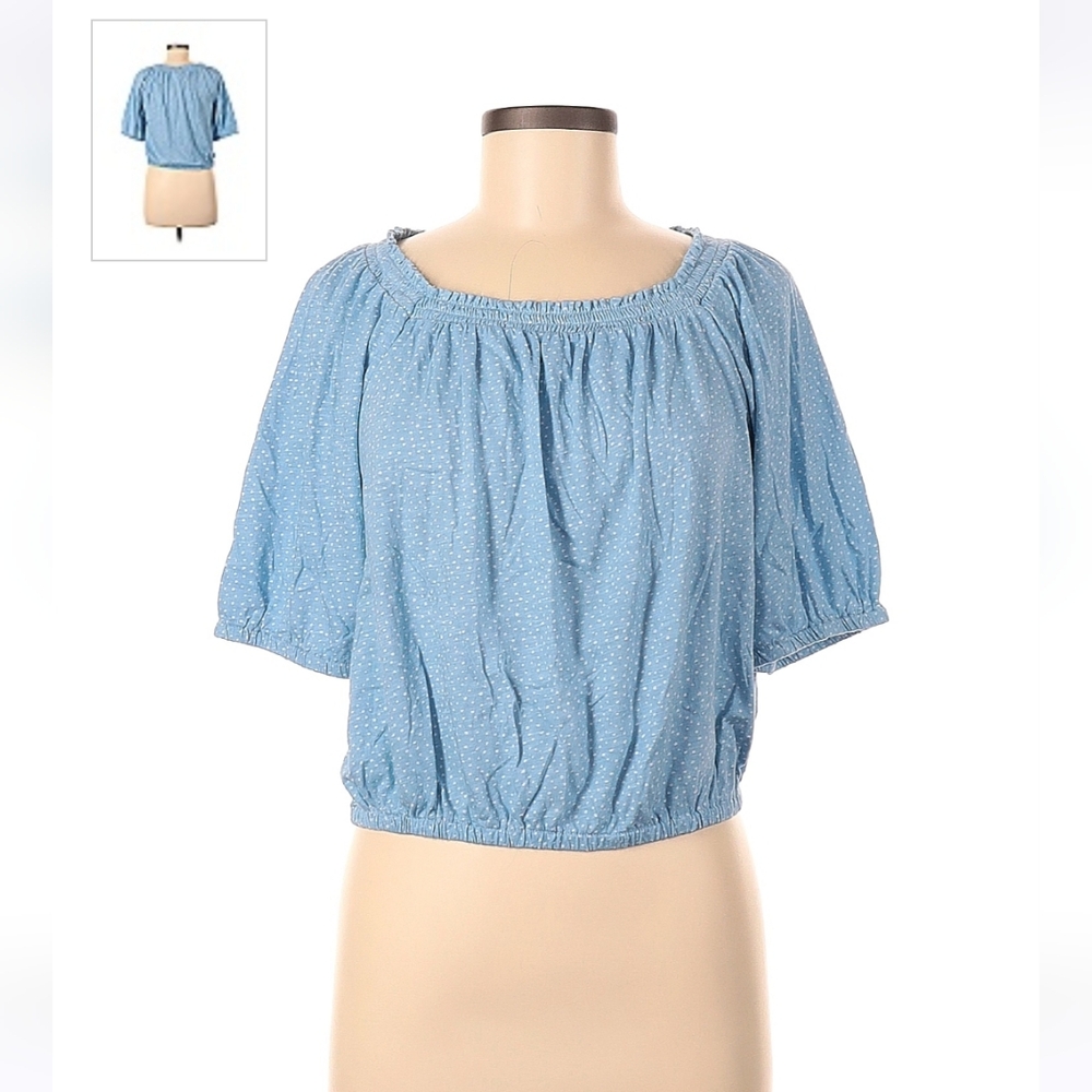 Loft M 100% Cotton Scoop Neck Tee